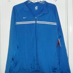 NIKE Full Zip Track Jacket Royal Blue/ White  XXL